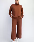 MODAL SCUBA RIBBED MOCK NECK PULLOVER