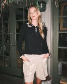 AJP5215 SOFT SUEDE ELASTIC WASTBAND SHORTS