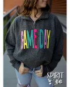 Game Day Snuggle Fleece Cropped 1/4 Zip Sweatshirt - Pack