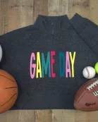 Game Day Snuggle Fleece Cropped 1/4 Zip Sweatshirt - Pack