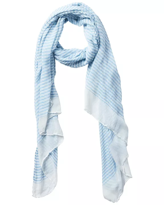 Tiny Stripe Insect Shield Scarf - Blue