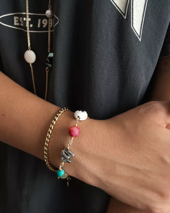 Brinna Beaded Chain Bracelet