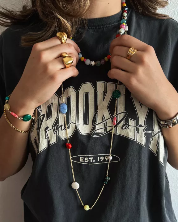 Brinna Beaded Chain Bracelet