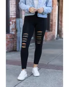 Ready to Ship | The Jacqueline - High-Waisted Laser Cut / Cutout Leggings