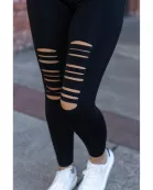 Ready to Ship | The Jacqueline - High-Waisted Laser Cut / Cutout Leggings