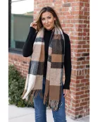 Ready to Ship | Colorful Plaid Knit Scarf Collection