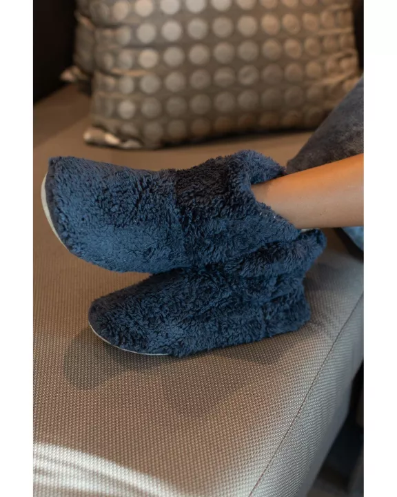 Ready to Ship | The Navy Matilda Indoor Slipper Bootie