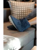 Ready to Ship | The Navy Matilda Indoor Slipper Bootie