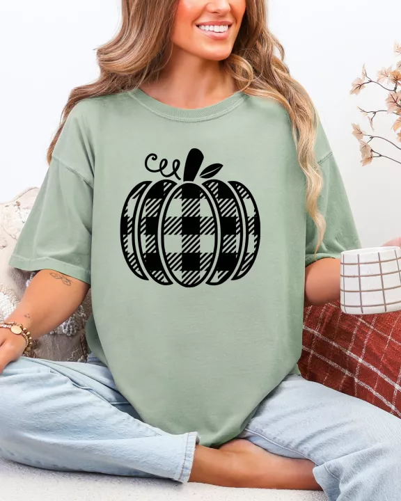 Plaid Pumpkin Tee