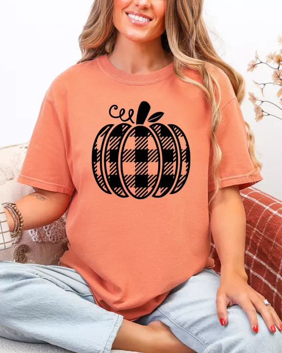 Plaid Pumpkin Tee