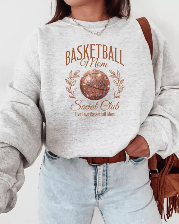 Basketball Mom Social Club Graphic Sweatshirt