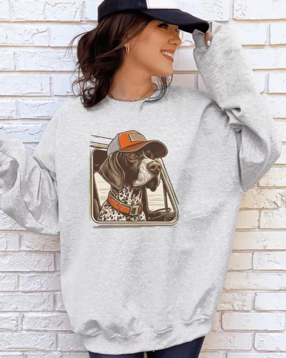 GSP Dog Ash Graphic Sweatshirt