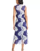 SLEEVELESS LACE MIDI DRESS