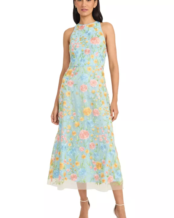 HALTER NECK MIDI DRESS