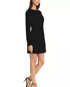STRONG SHOULDER MINI DRESS WITH BELTED WAIST DETAIL