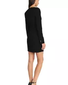 STRONG SHOULDER MINI DRESS WITH BELTED WAIST DETAIL