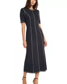 COLORFAST SHORT SLEEVE DRESS
