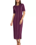 COLORFAST SHORT SLEEVE DRESS