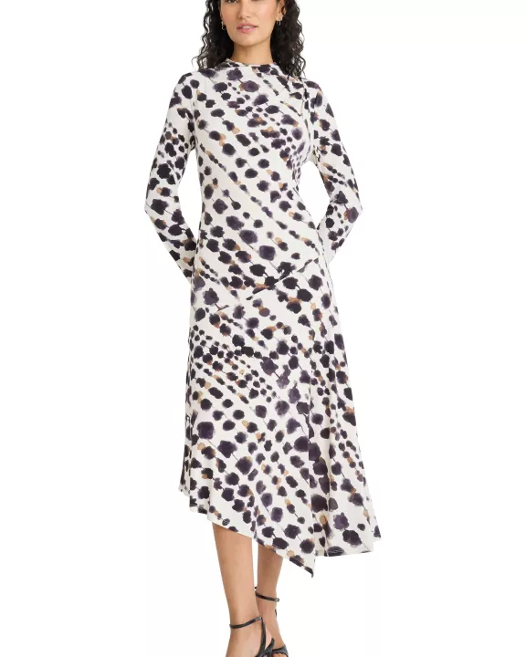 LONG SLEEVE MIDI DRESS