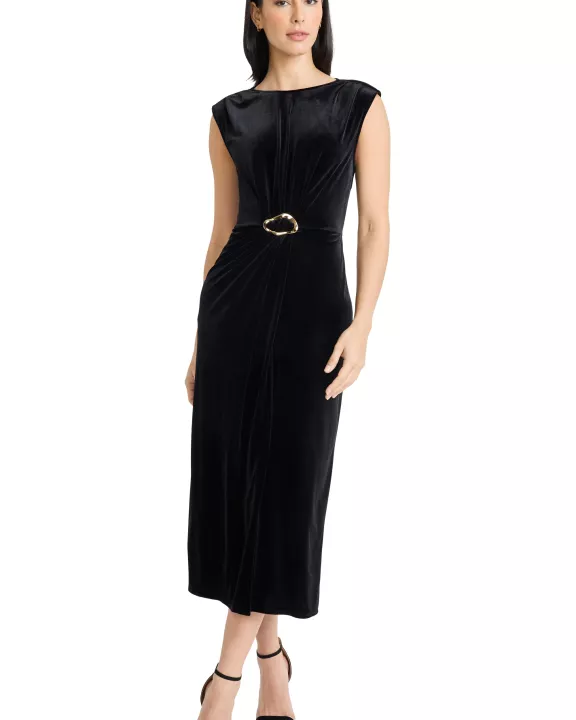BELTED MIDI DRESS
