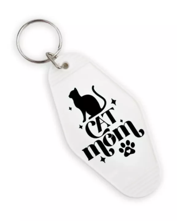 Cat Mom Keychain