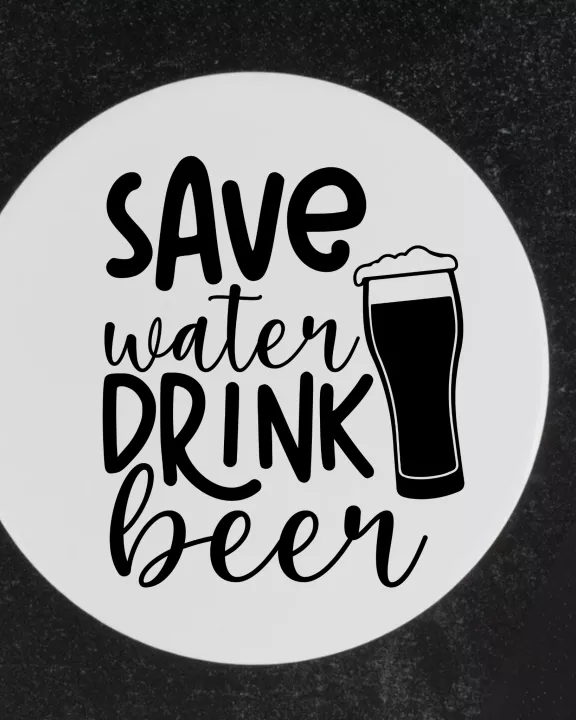 Save Water Drink Beer Coaster Set