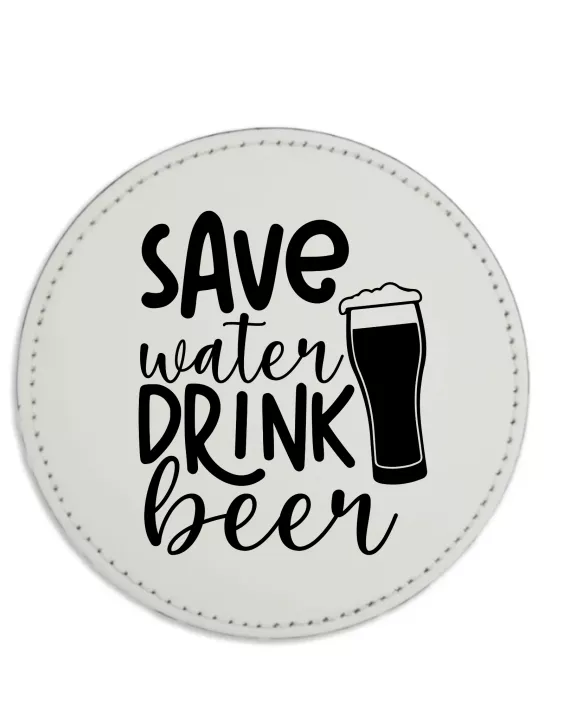 Save Water Drink Beer Coaster Set