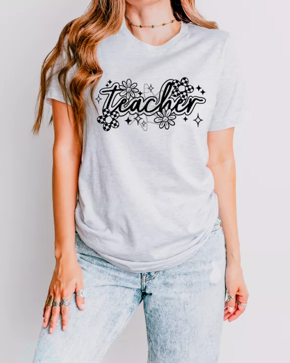Teacher Single Color Tee