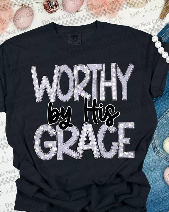 Worthy By His Grace Tee