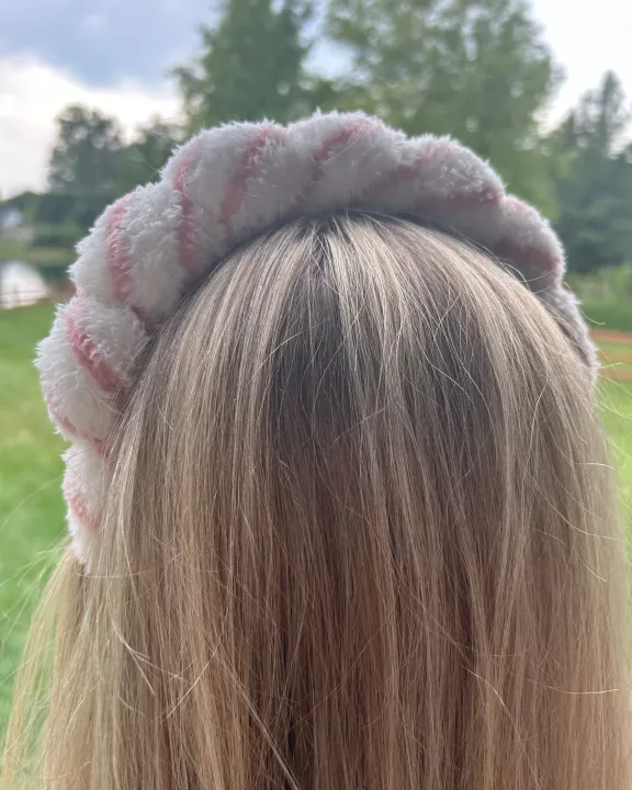 Pink Stripe Spa Headband
