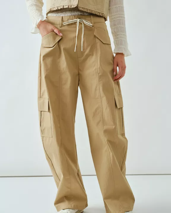 AJP5383 CARGO SEMI BARREL PANTS