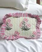 Ruffled Garden Block Print Quilted Bag Collection (shipping estimate 9/22)