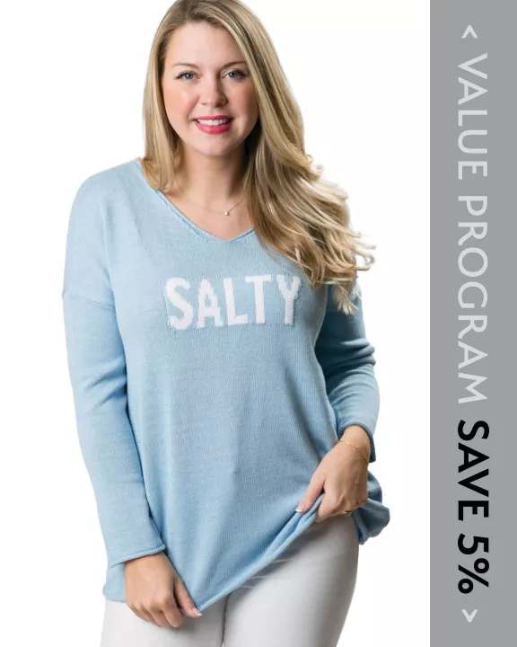 Cove V-Neck Sweater Blue Salty Program - Fall 2025