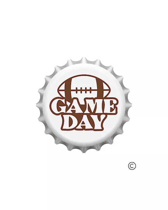 Game Day Bottle Cap Pin
