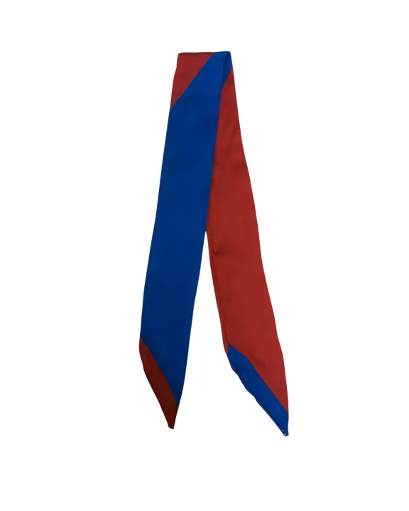 Twilly Scarf (BLUE/DARK RED)
