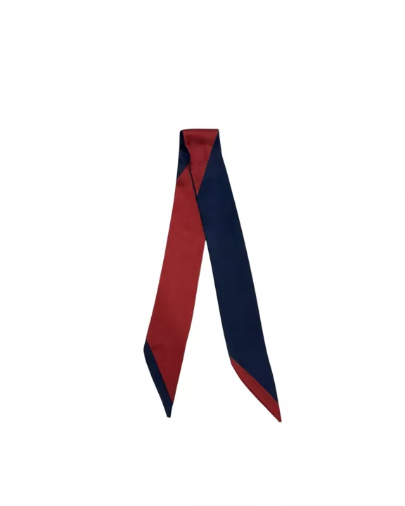 Twilly Scarf (NAVY/DARK RED)