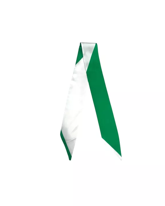 Twilly Scarf (KELLY GREEN/WHITE)