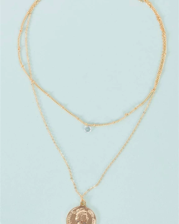 "Dos Pesos" Gold Double Chain / 3 PER PACK