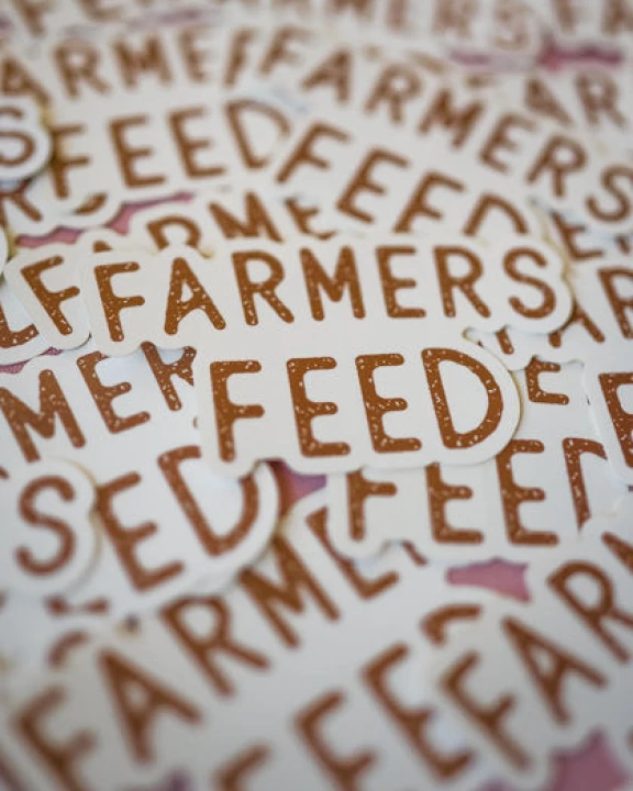 "Farmers Feed" Sticker