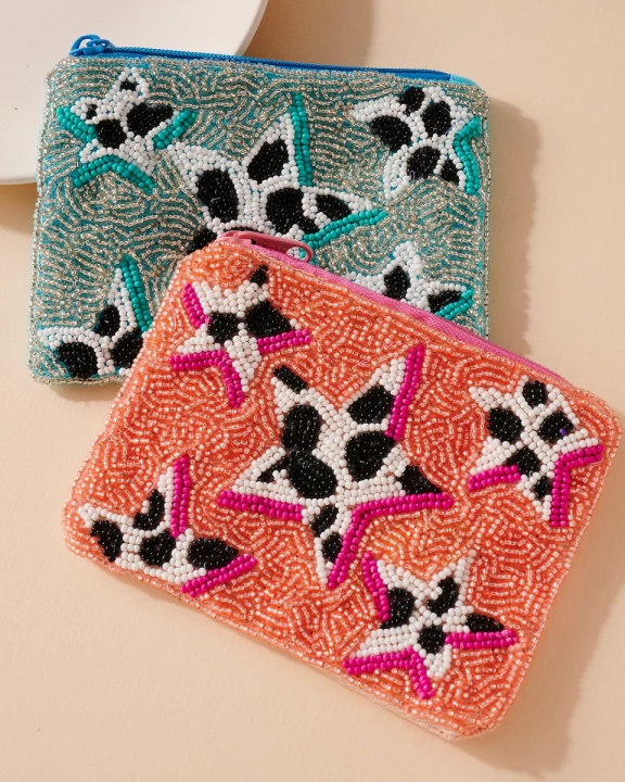 N6600211 - Star Beaded Coin Purse