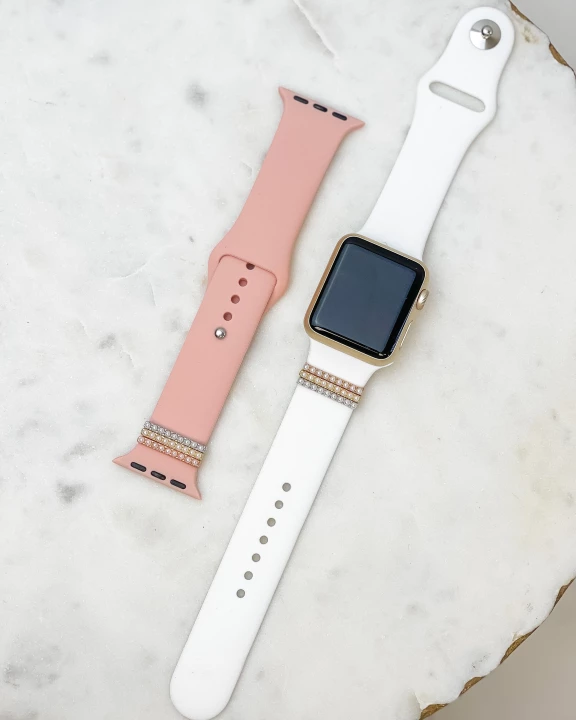Pearl Charm Solid Watch Bands