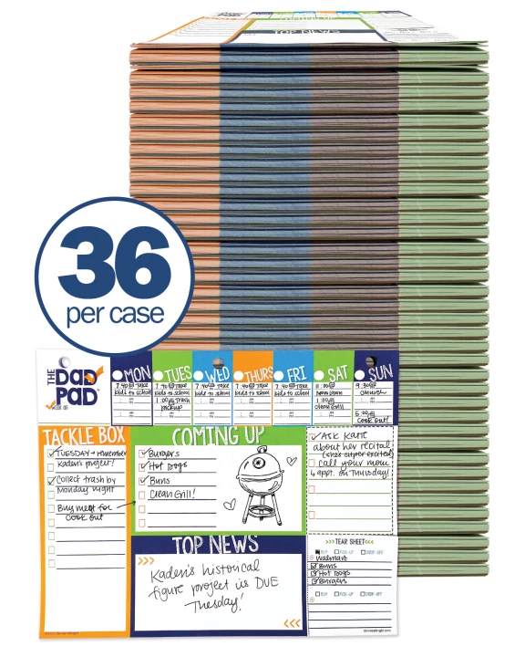 Dad Pad® Weekly Planner Pad 52-Week Non-Dated (Case of 36)