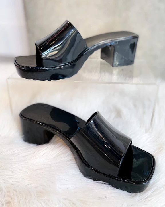 Gabby Black Slides