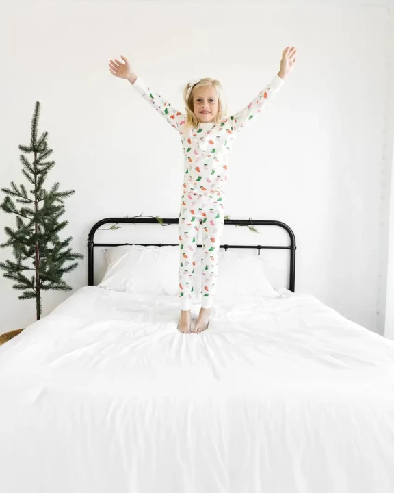 Childrens Pajama in Christmas Stockings
