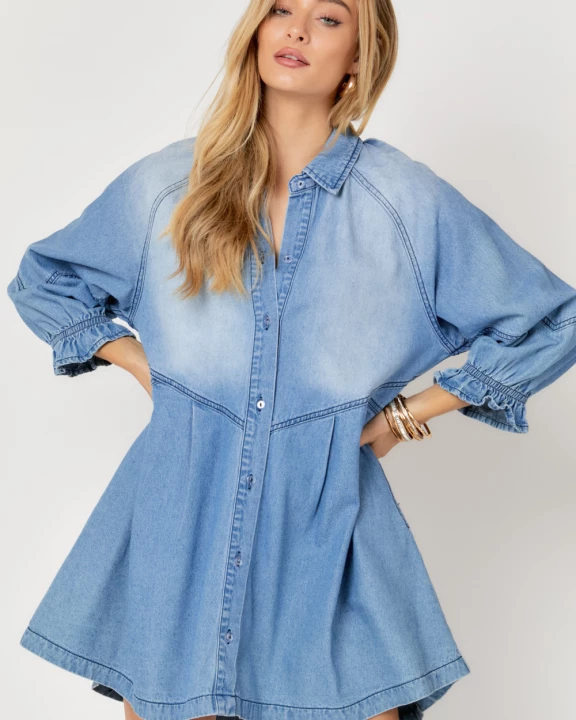 Denim Shacket Dress