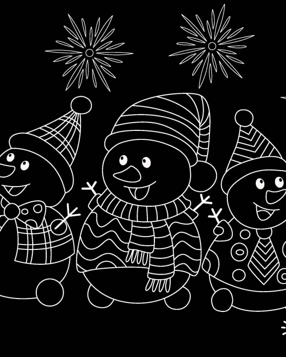 Chalkboard Snowman Placemat