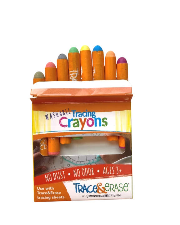 Trace & Erase Crayons- 8 pack
