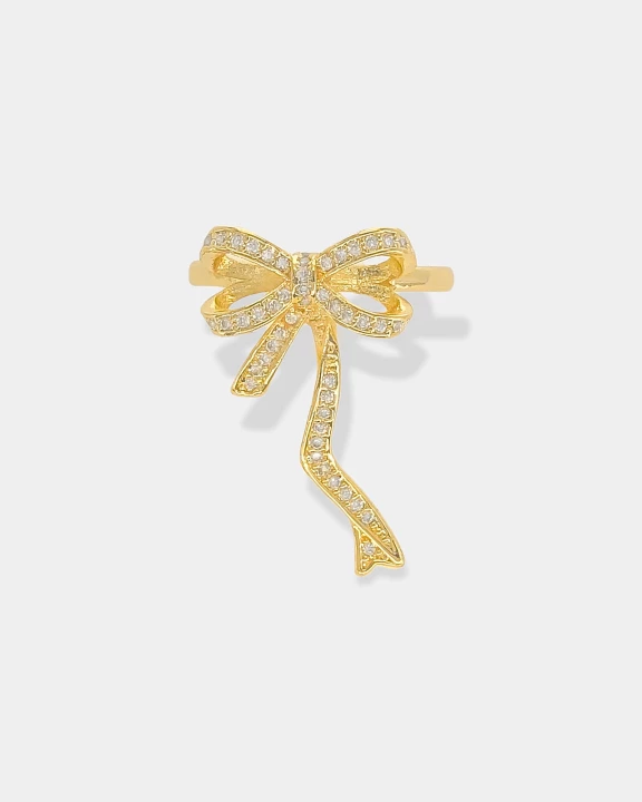 Cubic Zirconia Ribbon Ring
