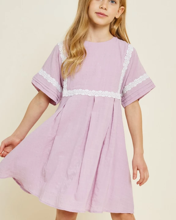 Girls Crochet Babydoll Dress