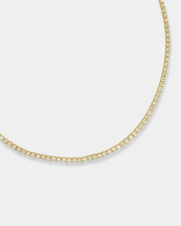 Cubic Zirconia Chain Necklace